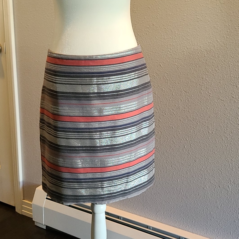 Banana Republic Sz 10 Metallic Skirt